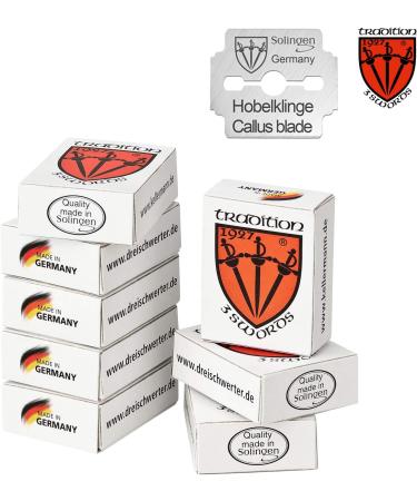 3 Swords Germany - Brand quality 100 pieces (10x10) replacement refill blades spare blades for corn plane callus remover shaver cutter - Made in Solingen (140) - Buy Online on GoSupps.com