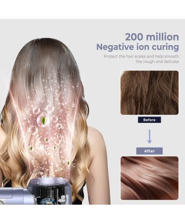 6 in 1 Multistyler Hair Tools - 200M Ions Coanda Tech 110K RPM Blow Dryer Curling Wand & Volumizer for Ultimate Hair Styling - Buy Online on GoSupps.com
