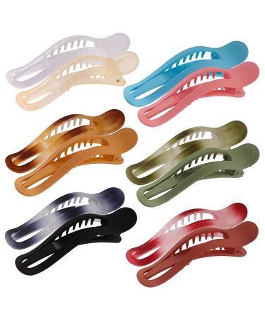 Magicsky 12 PCS Alligator Hair Claw Clips - French Matte Barrette for Thick & Thin Hair | Non-Slip Grip Styling Accessory for Women and Girls - Buy Online on GoSupps.com