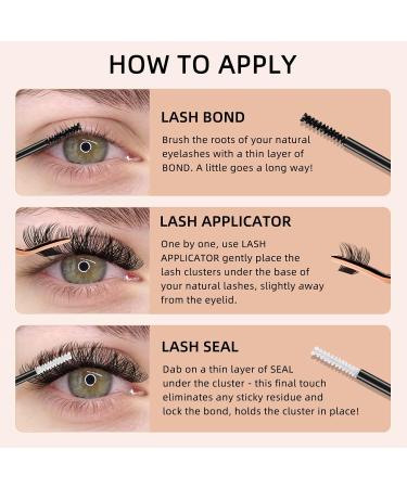 72 Pcs Sparkle D Curl Lash Clusters 8-16mm for DIY Eyelash Extensions - Reusable Wide Stem Individual Wisps for Professional Makeup - Buy Online on GoSupps.com