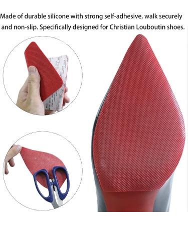 Dr. Foot Silicone Non-Slip Shoe Sole Protectors for High Heels - Red - Buy Online on GoSupps.com
