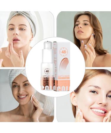 Fond De Teint Auto-Adaptatif Pour Peau Mature | Fond De Teint Anti-Brillance 30ml - Base Maquillage Portable Maison Anti-Luisant - Buy Online on GoSupps.com