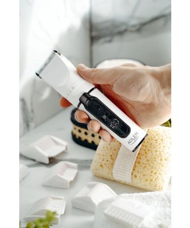 ADLER EUROPE Hair Trimmer Beard Trimmer Razor for Men & Boys Waterproof Wireless Rechargeable USB Hair Trimmer IPX6 LED Display - Buy Online on GoSupps.com