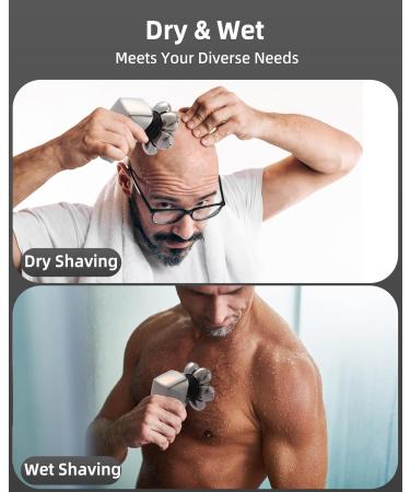 Best 7D Electric Bald Head Shaver for Men | 5-in-1 Waterproof Razor with LED Display | Perfect Father's Day Gift - Buy Online on GoSupps.com