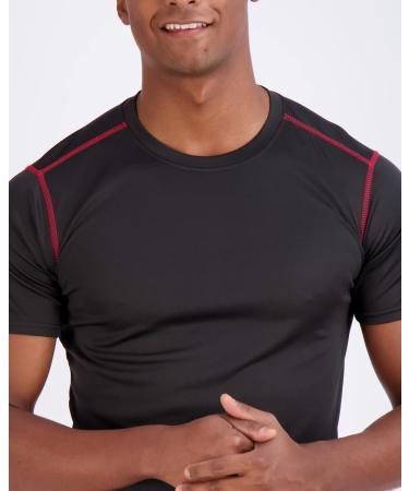 Real Essentials Men's Mesh Performance Quick Dry Tech Stretch Ultra-Soft Breathable Short Sleeve Crew Active T-Shirt X-Large 5 Pack - Buy Online on GoSupps.com