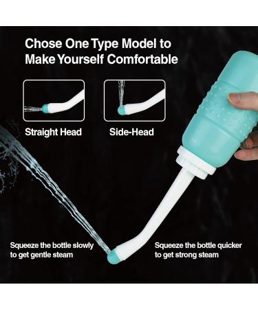 Topquafocus 12oz Perineal Bottle - Portable Travel Bidet for Postpartum Care | Essential After Birth Cleaning for Women - Blue - Buy Online on GoSupps.com