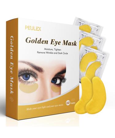 Beauty Golden Under Eye Patches (20 Pairs) - Under Eye Mask for Face Collagen Skin Care Products Treatment for Dark Circles Puffy Eyes Refreshing Revitalizing Travel Wrinkles