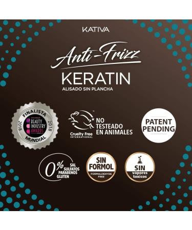 KATIVA Keratin Anti-frizz Alisado Sin Plancha Repara Puntas 30 Dias 3 Unit s - Buy Online on GoSupps.com