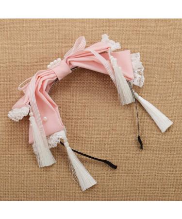 GRACEART Lolita Big Bowknot Lace Hairband Headband Pink - Buy Online on GoSupps.com