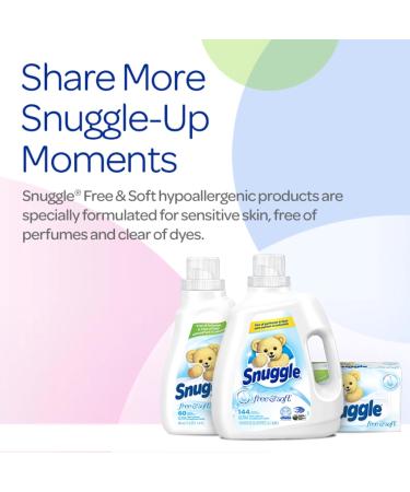 Snuggle Free Clear Liquid Sensitive Skin 60 Wash Loads 1.47L - Buy Online on GoSupps.com