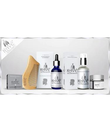 Kave Beard Oil & Conditioner for Men - 100% Natural Organic Softener & Moisturizer with Argan & Jojoba Oils - Bonus Comb - 3 Pack (7.2 Oz) - Buy Online on GoSupps.com