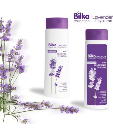  Bilka Collection Set of 2 shampoos and conditioners with lavender and hyaluronic acid moisturizing and regenerating with lavender extract For strong hair and a healthy scalp (2 x 400 ml) - Buy Online on GoSupps.com