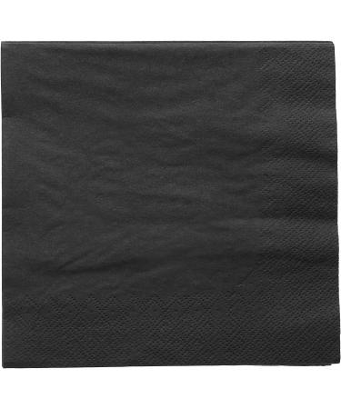 Perfectware 2Ply Black Beverage Napkins - 300 Count Cocktail Napkins - 10x10 Inches - Pack of 300ct - Buy Online on GoSupps.com