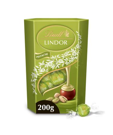 Lindt - Cornet LINDOR - Chocolat la pistache - C ur Fondant 200g 11 cm x 15.7 cm