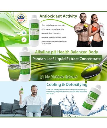 Vanilla of The East Natural Asian Gourmet Baking Ingredient Natural Flavor Natural Color Chlorophyll of Pandan Leaf Extract Concentrate for Bakery (1000g) 3 Bottle - Buy Online on GoSupps.com