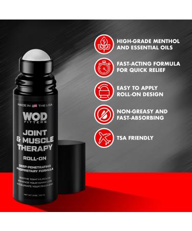 WODFitters Joint & Muscle Therapy Roll On - 3 oz | Premium Recovery for Hips Knees Hands & Feet - Buy Online on GoSupps.com