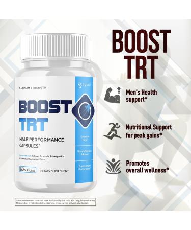 (2 Pack) Boost TRT Capsules Official BoostTRT Capsules with All Natural Ingredients Advanced Health & Wellness Support Formula with Max Strength Premium Active Lifestyle Vitamins (120 Capsules) - Buy Online on GoSupps.com
