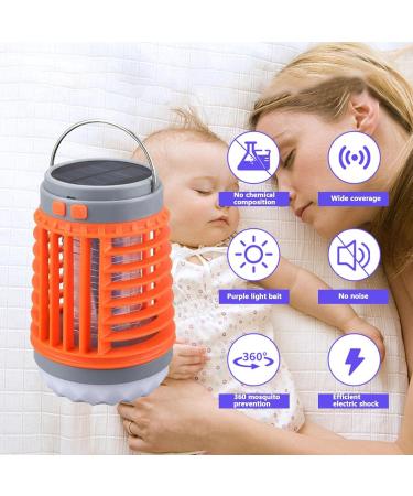Buzzbug Mosquitoes Killers - BugZapper Outdoor - Mosquitoes Zapper - Waterproof Solar Powered Buggs Zapper - LED UV Light Indoor Mosquitoes Killers Electric Fly Zapper Lamp for Patio Backyard - Buy Online on GoSupps.com