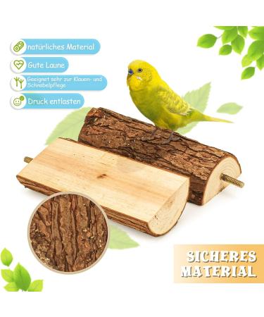 Reyshin Bird Seating Board Set - 4 Pieces Bird Playground Accessories with 5 Rat Balls for Budgies Canaries and Lovebirds - Ideal Bird Cage Toys - Buy Online on GoSupps.com