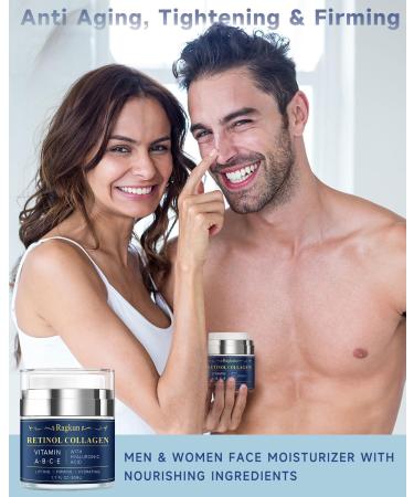 Retinol Cream for Face, Collagen Neck Creams for Tightening and Firming, Anti Aging Day & Night Facial Moisturizer for Women & Men, Instant Face Lift Wrinkle Cream 1.7 fl. oz with Forehead Patches - Buy Online on GoSupps.com