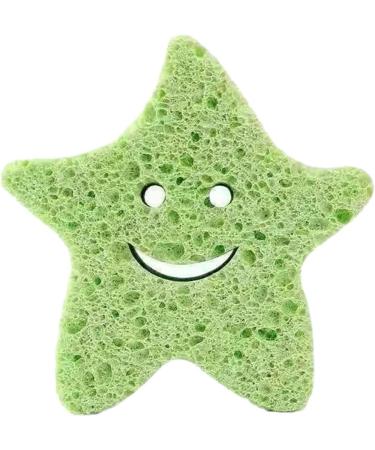 Toseky Kids Bath Sponge | Soft Baby Body Wash Scrubber Wood Pulp Sponge | Shower Sponge Dead Skin Remover Cute Shower Brush Bath Supplies for Toddler Kids Baby Green - Buy Online on GoSupps.com