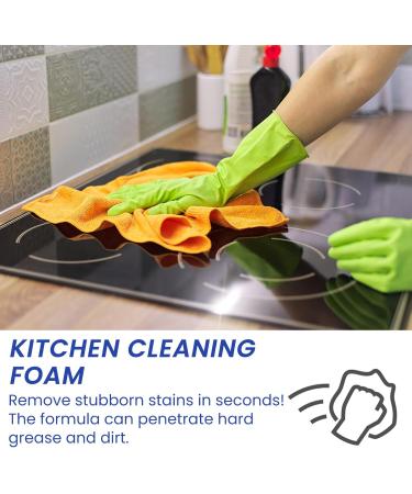 Kitchen Foam Cleaner All-Purpose Household Cleaners Stubborn Stains Cleaner Multi-Purpose Cleaner for Kitchen & Bathroom Oil Stain Remover (1sets) - Buy Online on GoSupps.com