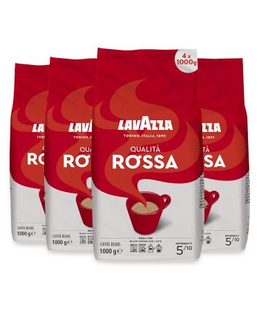 Lavazza Qualità Rossa Lot of 4 packets of 1 kg of coffee in grains