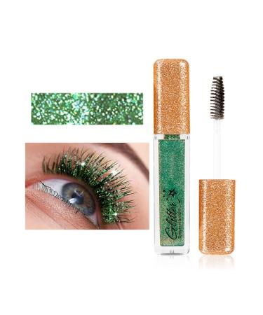 Mascara pour cils color s mascara color paillettes de diamant mascara diamant scintillant imperm able longue dur e anti-taches allongeant recourbant volume mascara pour f te sc ne (2#)