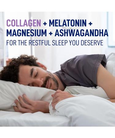LEANFIT COLLAGEN & SLEEP Blue Lavender Latte - 7g Collagen + 200mg Magnesium + 3mg Melatonin + 10mg Ashwagandha - Improves Sleep & Reduces Effects of Jet Lag - 25 Servings 206g Tub - Buy Online on GoSupps.com