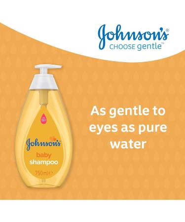 Johnson's Baby Shampoo Yellow 750 ml - Gentle Hair Care for Babies - Buy Online on GoSupps.com