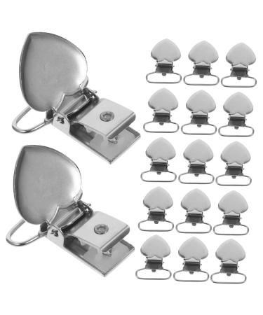 FRCOLOR 120 StK Peach Heart Snable Clip Pacifier Holder - Rustproof Steel Fastening Clips for Cushions & DIY Teething Clip | Ideal for Newborns - Buy Online on GoSupps.com