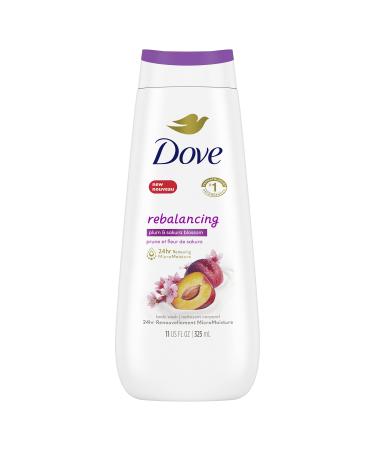 Dove Rebalancing Body Wash for renewed healthy-looking skin Plum & Sakura Blossom gentle body cleanser hydrates dry skin 325 ml Dove Rebalance Body Wash 325 ml (Pack of 1)