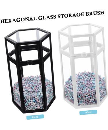 POPETPOP Makeup Brush Holder Organizer 2pcs Box Makeup Brush Storage Bucket High Capacity Organizer Makeup Containers - Buy Online on GoSupps.com