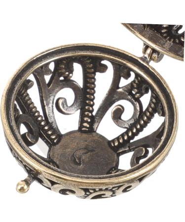 Zerodeko Refillable Car Air Freshener - Essential Oil Aroma Pendant DIY Car Hanging Decor & Diffuser Brass Spherical Design for Aromatherapy - Buy Online on GoSupps.com