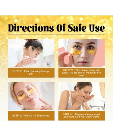 Lot de 60 rouleaux anti- ge raffermissant et anti-rides - Masque pour les yeux - 8 ml d'huile pour le visage - S rum anti- ge - Anti-cernes - Or 24 carats - Raffermissement de la peau - R duit les - Buy Online on GoSupps.com