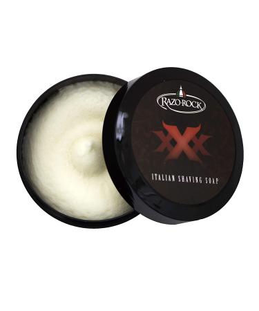 RazoRock XXX Italian Shaving Soap - Artisan Made Tallow Based Shave Cream - 5 Fl Oz - Buy Online on GoSupps.com