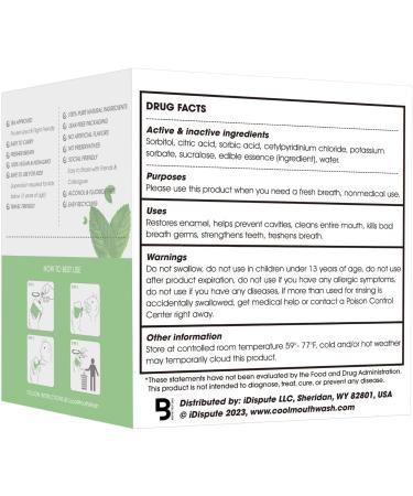 Best by Test Cool Mint Travel Size Mouthwash | Alcohol-Free Dentist-Formulated Sachets for Fresh Breath On-the-Go | Pack of 6 - Eco-Friendly Design - Buy Online on GoSupps.com