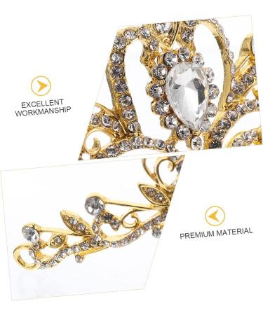 MERRYHAPY Large Rhinestone Crown Hair Ties for Women Hair Bands for Womens Hair Women Hair Accessories Hair Accessory Bridal Headdress Women s Jewelry Rhinestone Bridal Crowns Wedding Alloy - Buy Online on GoSupps.com