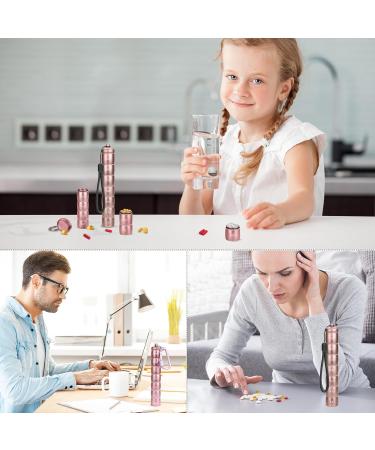 Buy Flexible Stackable Aluminum Carry-On Pill Box | Portable Travel Pill Organizer & Unique Gift for Medication & Vitamins - Buy Online on GoSupps.com