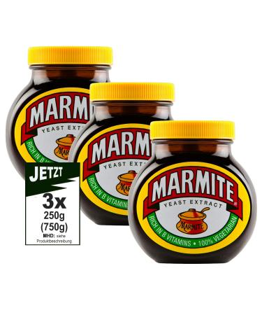 Unilever UK Marmite Yeast Extract Original 3 x 250 g 750 g spicy filling yeast extract