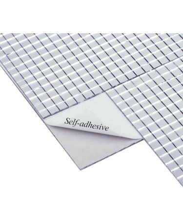 3600 PCS OPOUNT Real Glass Mirror Mosaic Tiles - 5x5mm Self-Adhesive Square Mirrors for Crafts & Home Decorations in Silver - Buy Online on GoSupps.com