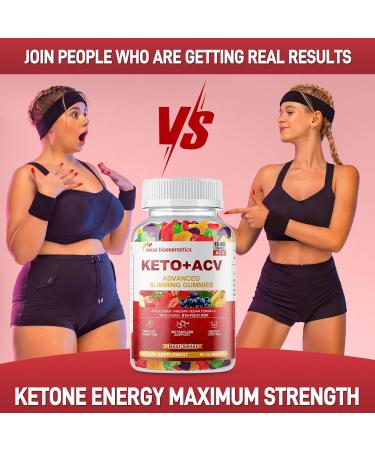 Keto Apple Cider Vinegar Gummies Keto ACV Gummy Diet Supplement Advanced 1500mg ACV Gummies with Folate B12 B6 and Keto Support for Women Men Gelatin- Free Vegan & Non-GMO (Multi-Flavor) 60 Count (Pack of 1) - Buy Online on GoSupps.com