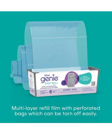 Litter Genie Easy Roll Refill - Up to 6 Months of Supply Compatible only with The Litter Genie Easy Roll Pail. Long Lasting cat Litter Bags Refill - Buy Online on GoSupps.com