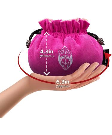 CardKingPro Immense Pink Dice Bag with Pockets - Capacity 150+ Dice - Patented Design - Buy Online on GoSupps.com