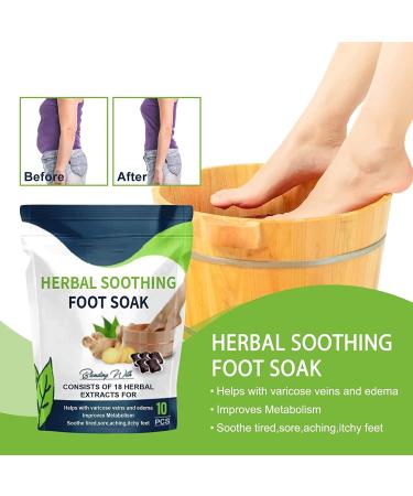 Oveallgo Pro Herbal Detox Foot Soak Beads Herbal Detox&shaping Cleansing Foot Soak Beads Body Detox Foot Soak Beads Improves Blood Circulation (5 Box) - Buy Online on GoSupps.com