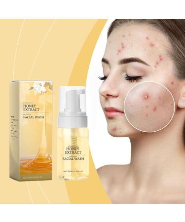 Honey Facial Cleanser - 100ml Deep Face Cleanser for Daily Use | Honey Foam Facial Cleanser | Oil Control Cleanser | Deep Cleansing Cleanser | Hydrating Nourishing Wash for Face Skin Care - Buy Online on GoSupps.com