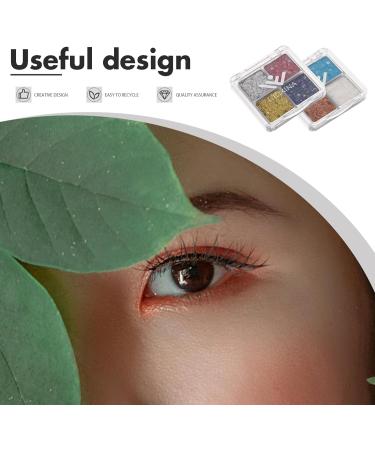 Healeved 2Pcs Glitter Eye Shadow Stage Show Eye Makeup Women Makeup Shiny Eyeshadow Women Cosmetics Supplies - Buy Online on GoSupps.com