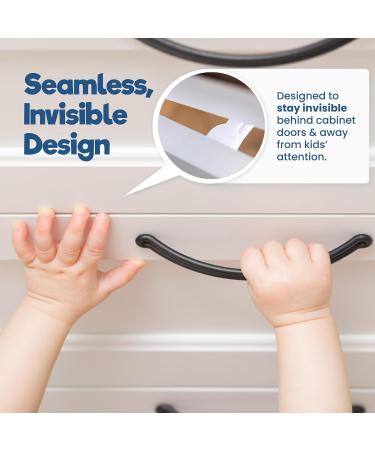 Benny Bradley's Invisible Baby Proofing Cabinet Latch Locks - 20 Pack - Buy Online on GoSupps.com
