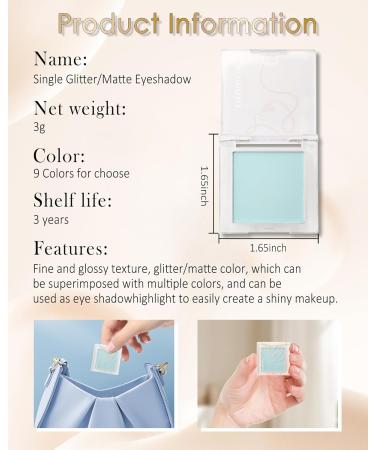  LYSdefeu Glitter Eyeshadow Palette Purple Cream Eyeshadow & Highlighter Waterproof and Durable Fine Texture Metallic Shimmering Eye Makeup Makeup for Women and - Buy Online on GoSupps.com