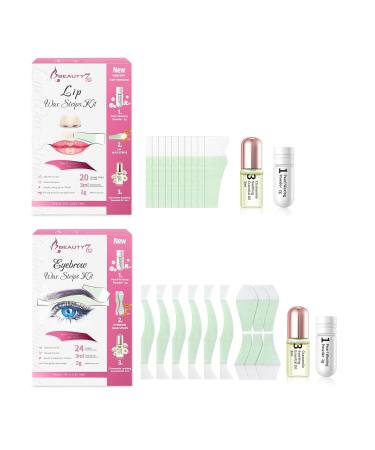 Beauty7 Cold Wax Strips for Eyebrows & Upper Lips - Women s Depilatory Wax Strips with Pearl Powder & Chamomile Oil for Smooth Skin - Buy Online on GoSupps.com